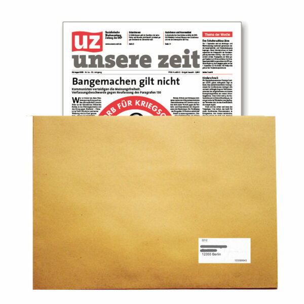 Lieferung im neutralen Umschlag [ UZ ] [ Zahlweise Vierteljährlich ]