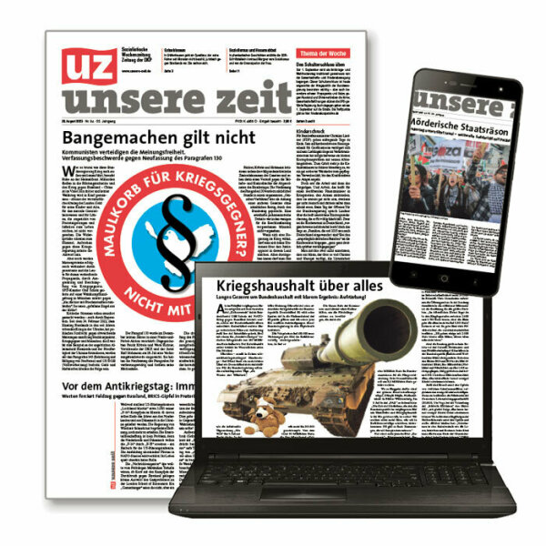 6 Wochen UZ Probeabo Print + Online [ Lieferung im neutralen Umschlag ]